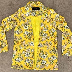 Yellow Floral Vero Moda Blazer XS
